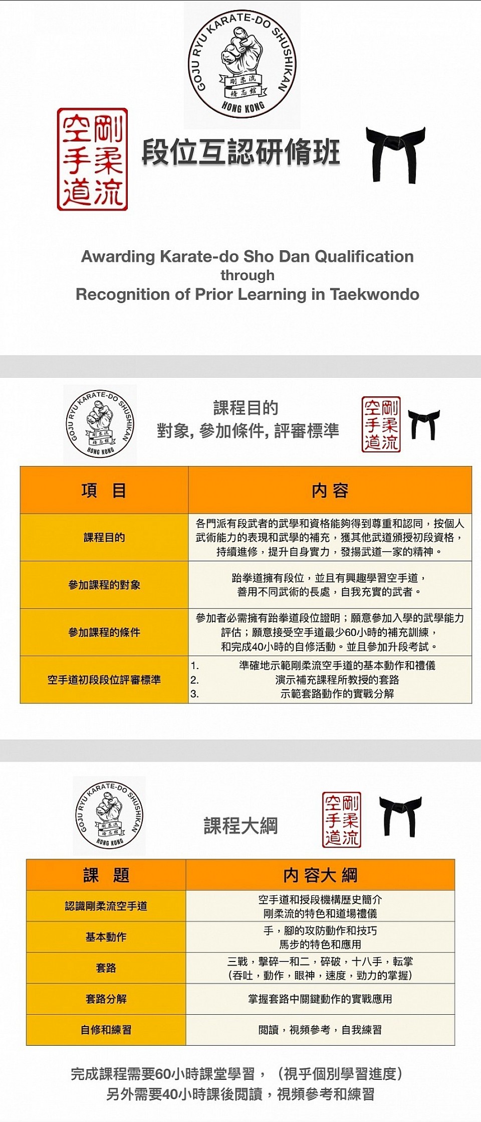 段位互認研脩班